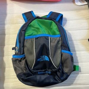 north face mini boozer “home slice” backpack EXCELLENT condition new w/0 tags